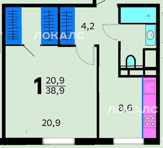 Сдаю 1к квартиру на г Москва, Дмитровское шоссе, д 149, метро Лихоборы, г. Москва