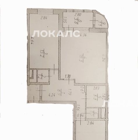 Сдается 2х-комнатная квартира на улица Летчика Грицевца, 8, метро Рассказовка, г. Москва