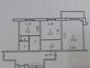 2-к кв. Новосибирская область, Новосибирск Спортивная ул., 4 (55.9 м²)