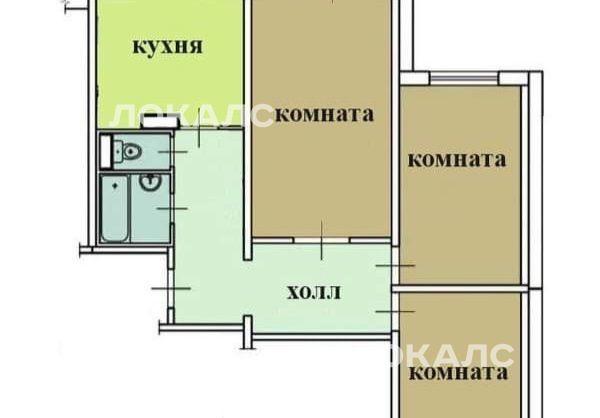 Сдается 3х-комнатная квартира на Маломосковская улица, 21к4, метро Алексеевская, г. Москва