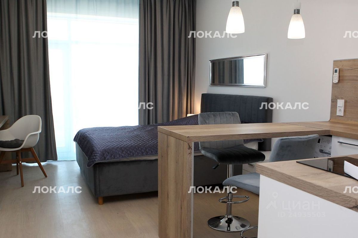 Сдается 1-к квартира на улица 1-я Леонова, 18, метро Улица Сергея Эйзенштейна, г. Москва