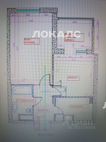 Аренда 2х-комнатной квартиры на проспект Буденного, 26к1, метро Соколиная Гора, г. Москва