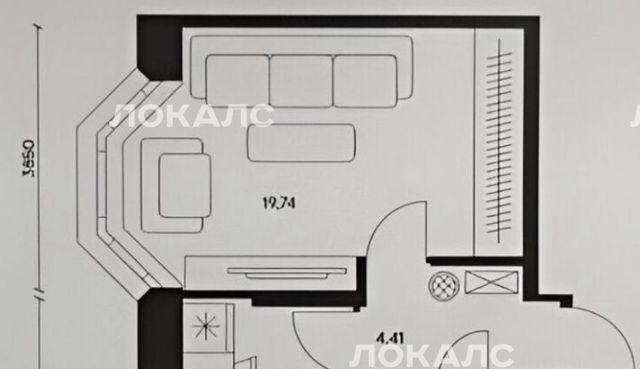 Сдам однокомнатную квартиру на Донецкая улица, 34к3, г. Москва