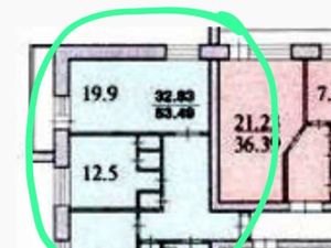 2-к кв. Санкт-Петербург ул. Крыленко, 39/29 (53.0 м²)