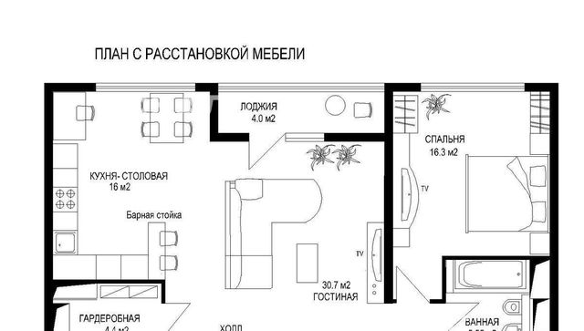 Аренда 2-комнатной квартиры на улица Маршала Тухачевского, 41к1, метро Октябрьское поле, г. Москва