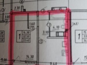 1-комнатная квартира: Санкт-Петербург, Чарушинская улица, 12 (33.4 м²)