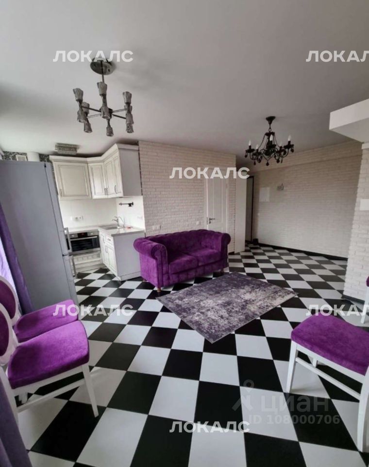 Сдается двухкомнатная квартира на улица Пресненский Вал, 8К2, метро Краснопресненская, г. Москва