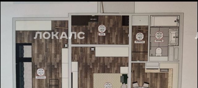 Сдается 2-к квартира на улица Маршала Тухачевского, 32К2, метро Зорге, г. Москва