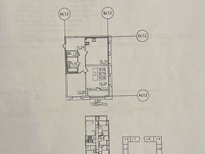 2-к кв. Санкт-Петербург ул. Типанова, 22 (60.6 м²)