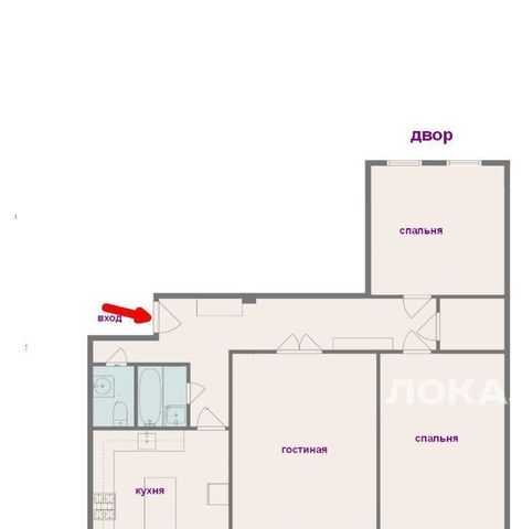 Сдаю трехкомнатную квартиру на 2-й Колобовский переулок, 12, г. Москва