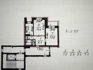 2-к кв. Санкт-Петербург Наличная ул., 40К7 (51.8 м²)