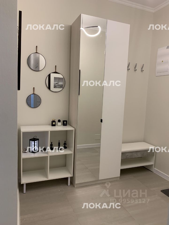 Сдается двухкомнатная квартира на улица Маргелова, 3к5, метро Полежаевская, г. Москва