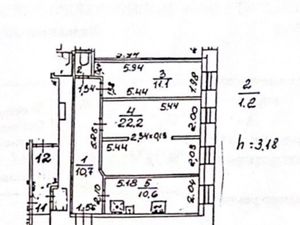 2-к кв. Санкт-Петербург Днепропетровская ул., 6 (55.8 м²)