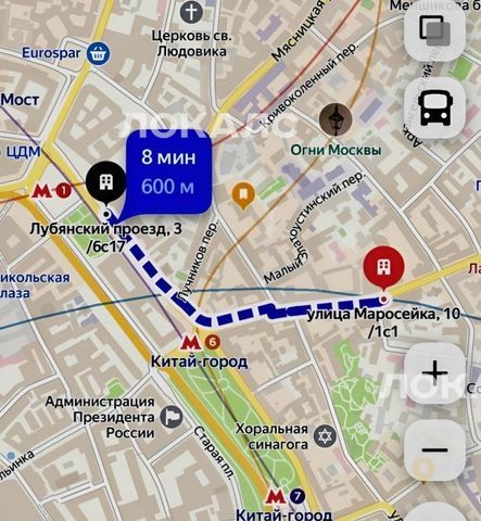 Снять 2х-комнатную квартиру на улица Маросейка, 10/1С1, метро Лубянка, г. Москва