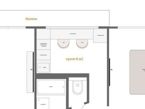 2-к кв. Санкт-Петербург ул. Ушинского, 15К1 (45.6 м²)