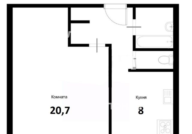 Сдам 1-комнатную квартиру на улица Генерала Глаголева, 30К5, метро Октябрьское поле, г. Москва