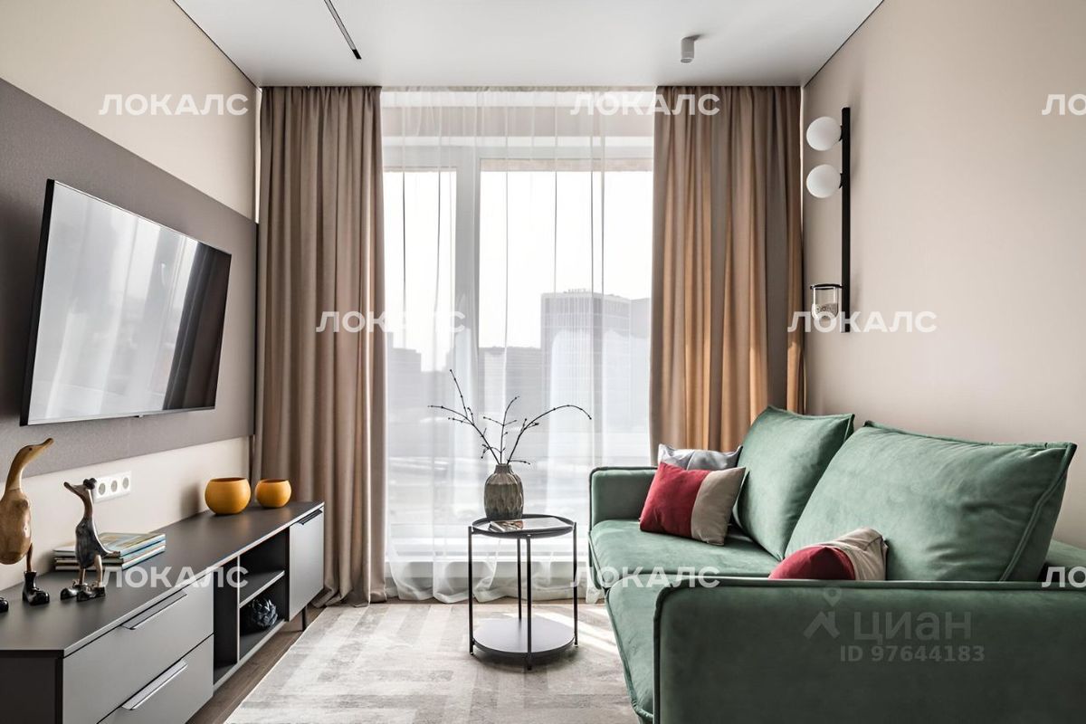 Сдам 2-комнатную квартиру на 1-я Магистральная улица, 25, метро Хорошёвская, г. Москва