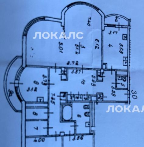 Снять 3к квартиру на Новочеремушкинская улица, 71/32, метро Калужская, г. Москва