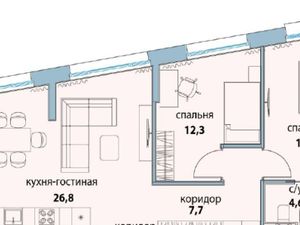 3к квартира Шелихова