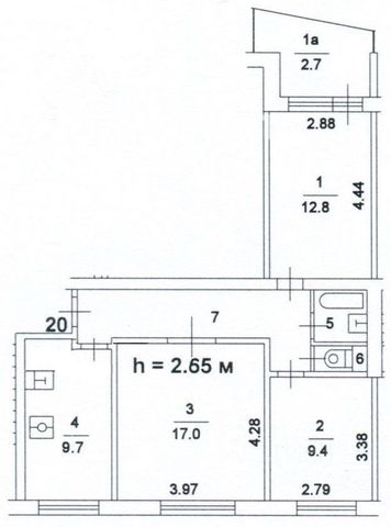 Сдается 3х-комнатная квартира на 1-й Нижний Михайловский проезд, 18, метро Тульская, г. Москва