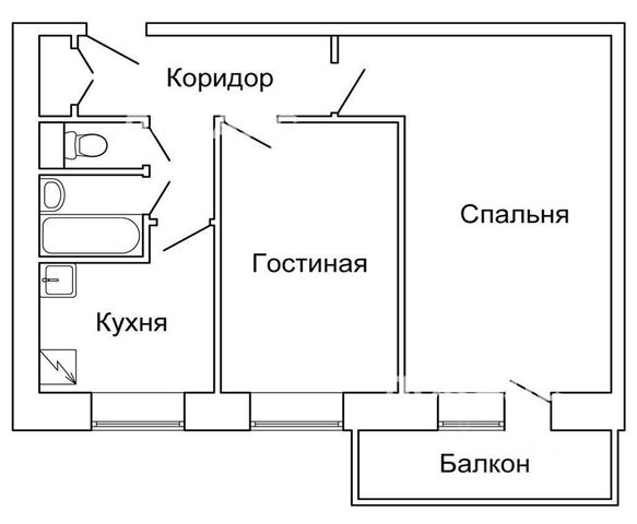 Сдаю 2к квартиру на 2-й Новоподмосковный переулок, 8, метро Войковская, г. Москва