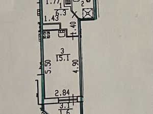 Студия Санкт-Петербург Кондратьевский просп., 70к1 (24.8 м²)