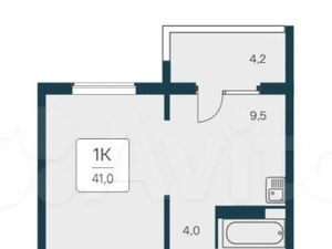 1-к кв. Новосибирская область, Новосибирск Игарская ул., 5 (41.0 м²)