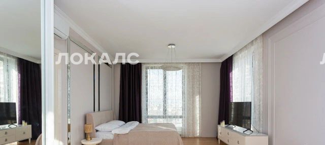 Сдаю трехкомнатную квартиру на Ходынская улица, 2, метро Беговая, г. Москва