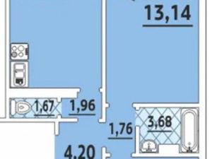 2-к кв. Краснодарский край, Краснодар ул. Героев-Разведчиков, 23 (61.7 м²)