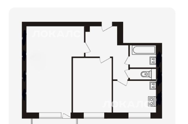 Сдаю 2к квартиру на Ясеневая улица, 19К2, метро Зябликово, г. Москва