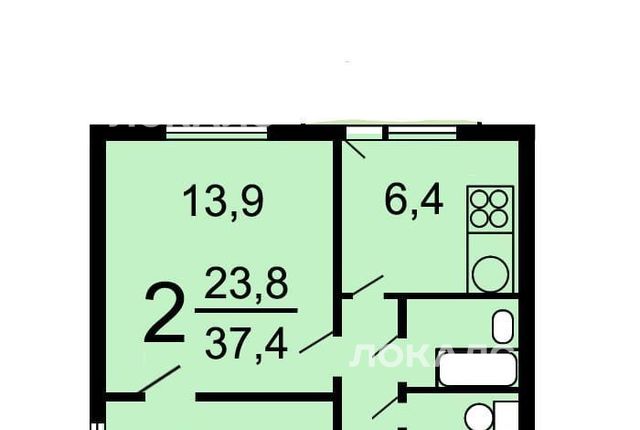 Сдается двухкомнатная квартира на Измайловский проспект, 69/2, метро Первомайская, г. Москва
