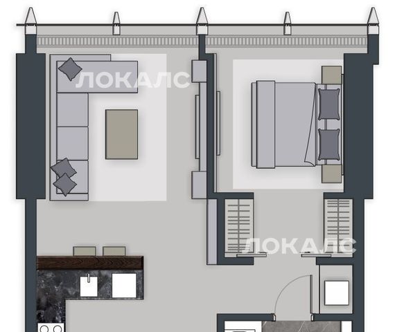 Снять 2-комнатную квартиру на 1-й Красногвардейский проезд, 22с2, метро Международная, г. Москва