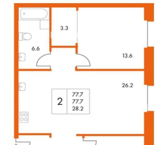 Сдается 2к квартира на 3-я Хорошевская улица, 21к4, метро Октябрьское поле, г. Москва