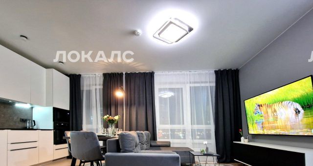 Снять 3-комнатную квартиру на улица Сокольнический Вал, 1, метро Рижская, г. Москва