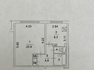 1-к кв. Москва ул. Декабристов, 10К2 (39.0 м²)