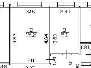 3-к кв. Санкт-Петербург Новоизмайловский просп., 20К3 (55.6 м²)