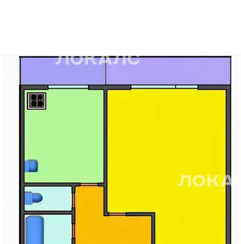 Снять однокомнатную квартиру на Елецкая улица, 9К3, метро Зябликово, г. Москва