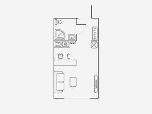 Квартира-студия: Москва, Автозаводская улица, 23Бк2 (22 м²)