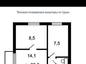 2-к кв. Москва ул. Милашенкова, 9К1 (38.0 м²)