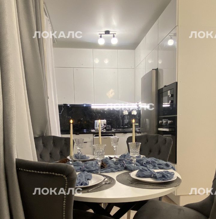 Сдается двухкомнатная квартира на улица Уточкина, 5к2, метро Бунинская аллея, г. Москва