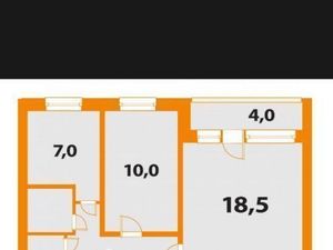 2-к кв. Санкт-Петербург просп. Авиаконструкторов, 27К2 (47.0 м²)