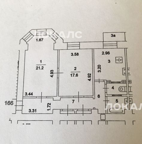 Сдаю двухкомнатную квартиру на 3-я Фрунзенская улица, 1, метро Спортивная, г. Москва