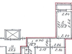 3-к кв. Санкт-Петербург Ситцевая ул., 3К1 (78.0 м²)