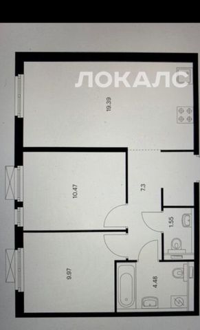 Сдам 2-к квартиру на Складочная улица, 8к1, метро Савёловская, г. Москва