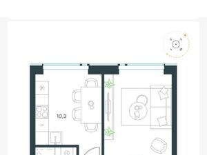 1-к кв. Москва Причальный проезд, 10к1 (34.0 м²)