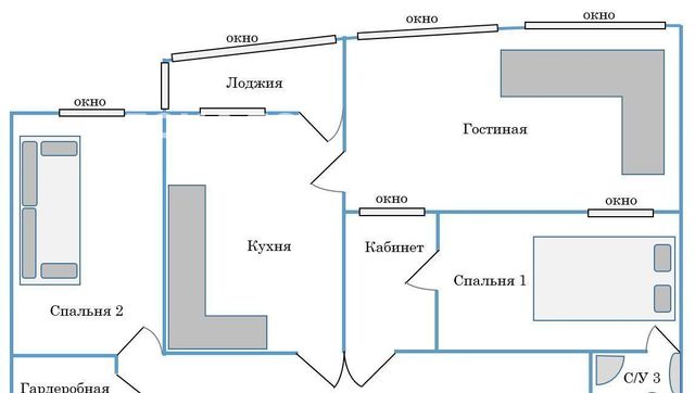 Аренда 3х-комнатной квартиры на Ленинский проспект, 106К1, метро Проспект Вернадского, г. Москва