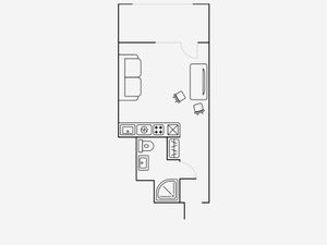 Квартира-студия: Москва, улица Берзарина, 30 (21 м²)