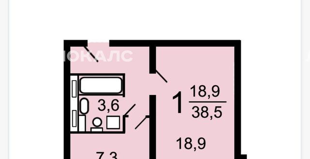Снять однокомнатную квартиру на Смольная улица, 51к3, метро Речной вокзал, г. Москва