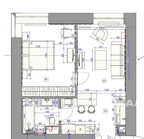 Аренда 2к квартиры на Головинское шоссе, 10Б, метро Балтийская, г. Москва