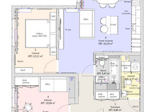 3-к кв. Краснодарский край, Краснодар Стахановская ул., 1/5к3 (90.2 м²)